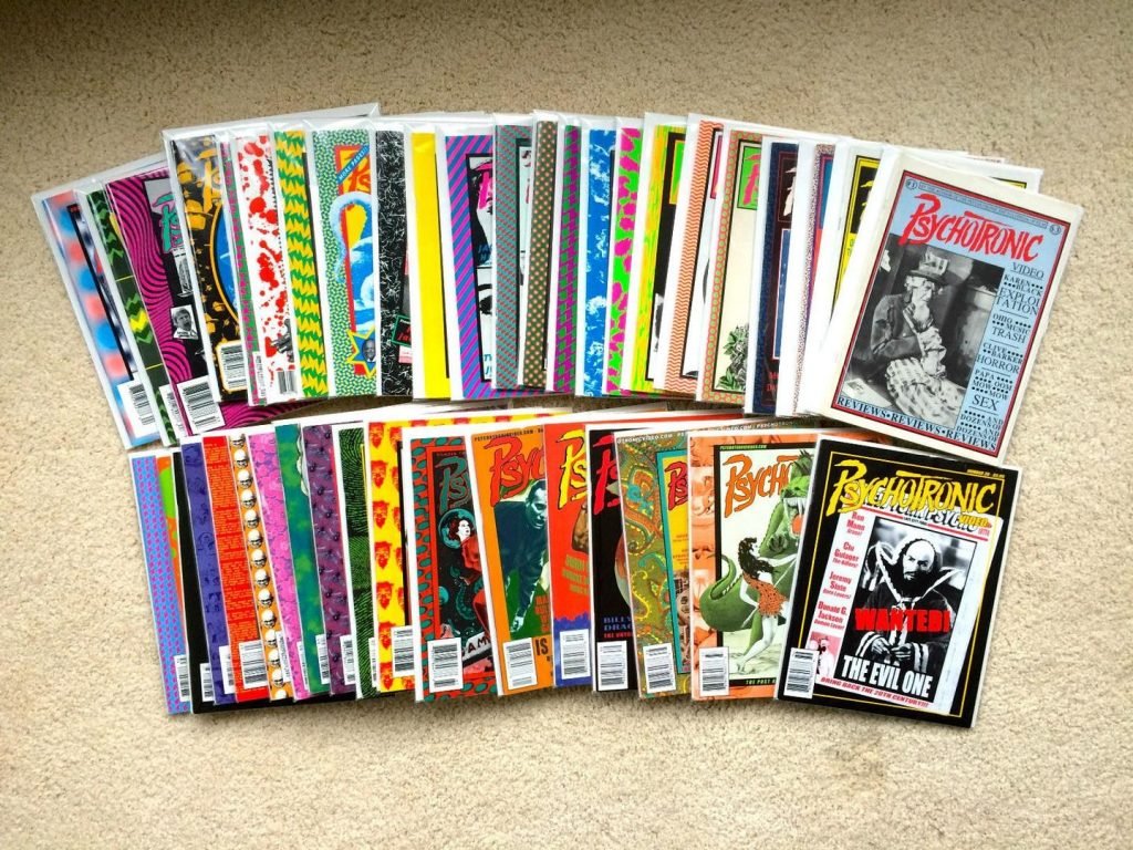 The Psychotronic Encyclopedia of FIlm, issues of Psychotronic Video magazine