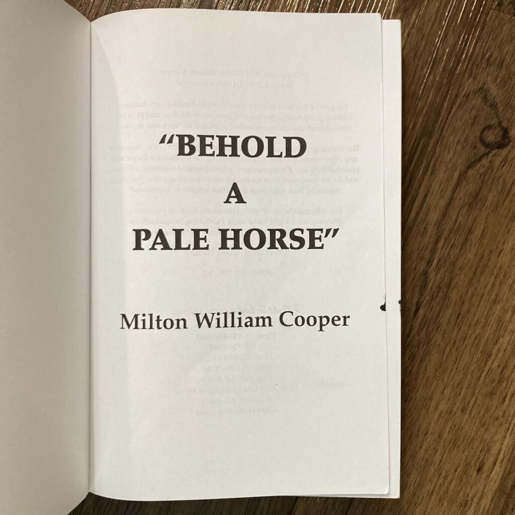 William Cooper - Behold the Pale Horse